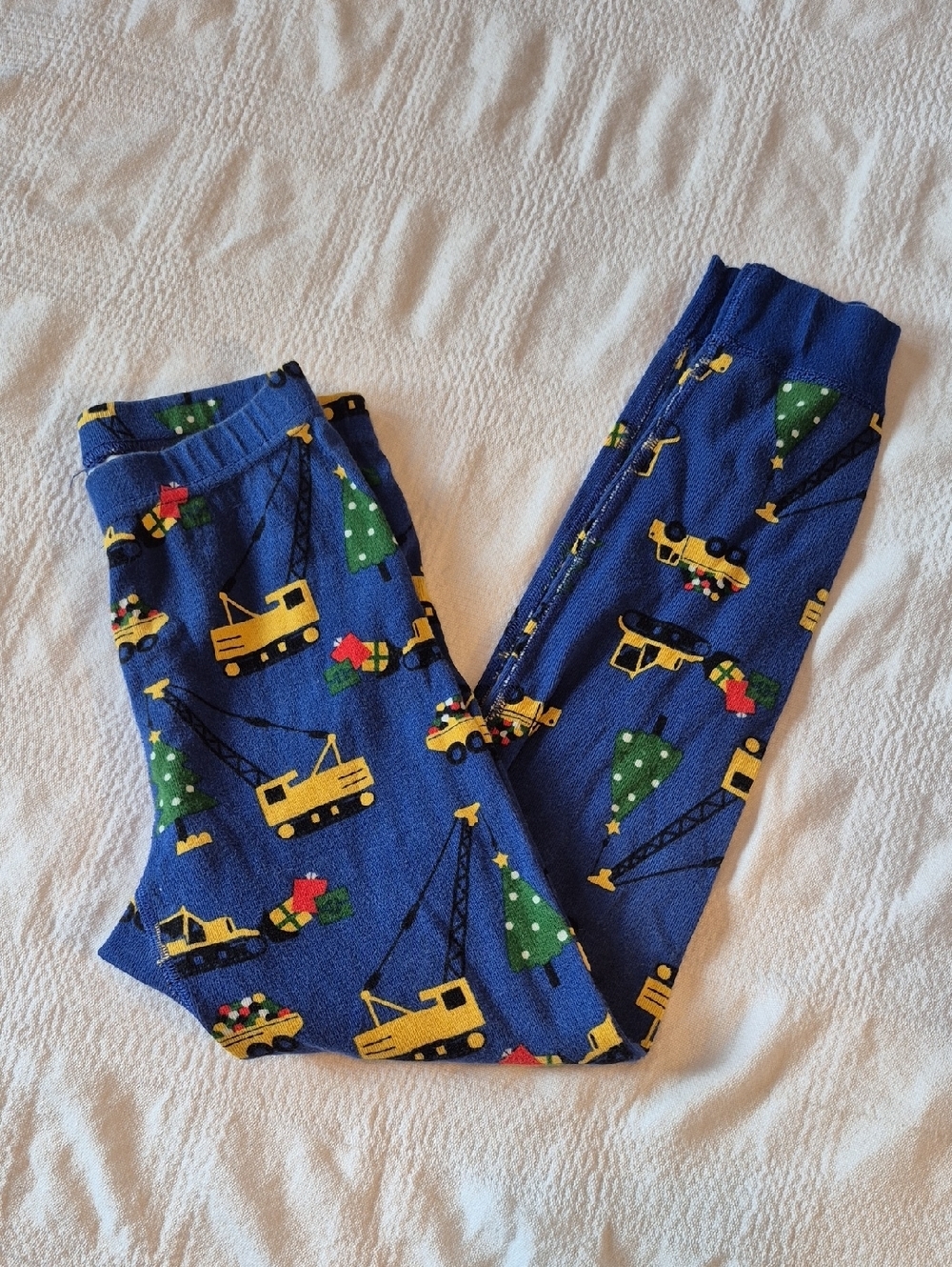 Hanna Andersson boys size 120 or 6-7 construction pajama pants VGUC